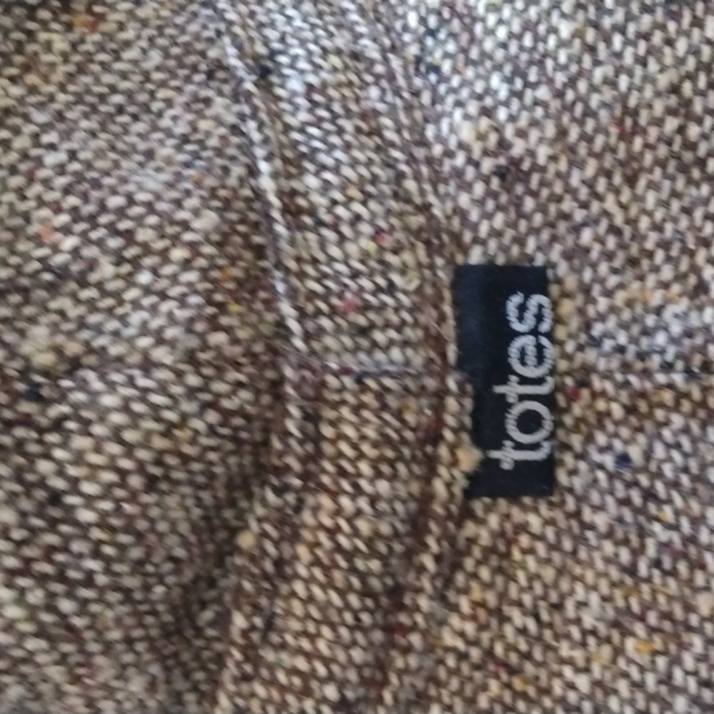 Totes Brown Packable Reversible Wool Blend Bucket… - image 6